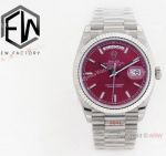 EW Factory Rolex Day-Date Wine Red Dial President ETA2836 36mm Copy Watch_th.jpg